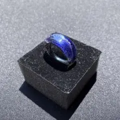 Xodas リング 指輪 ボロシリケイトガラス DicroBluePurple