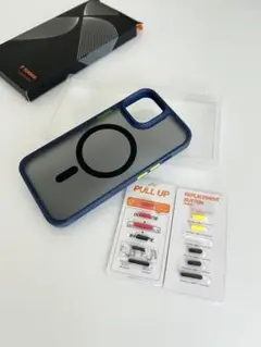 TORRAS iPhone14 13 ケース 交換可能ボタン付き