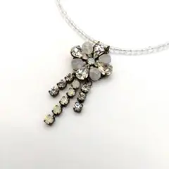 新品/未使用 イタリア製 スワロフスキークリスタル ペンダントネックレス