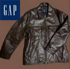【着画あり】90s OLD GAP カーコート レザージャケット ヴィンテージ