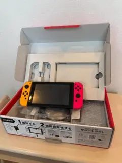 付属品未使用：Nintendo Switch 本体 ネオンピンク/ネオンオレンジ