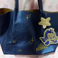 リトルマーメイド トートバッグ ネイビー