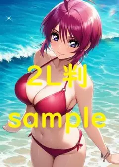 ガンダムseed ルナマリア ホーク(水着)　2L判 フォトブロマイド5枚セット