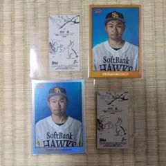 中村晃　ソフトバンクホークス　topps npb 206 chrome