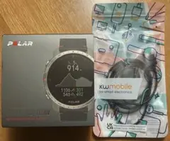 Polar Grit X Pro Titan ナイロンバンド、フィルム付で49g