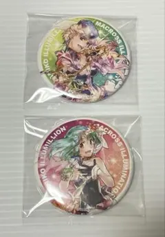 マクロスF シェリル　ランカ　缶バッジ　2点セット