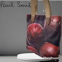 Paul Smith マルチカラー バスケットボールプリント トートバッグ