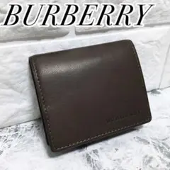 Burberry バーバリー コインケース レザー ブラウン コンパクト 財布