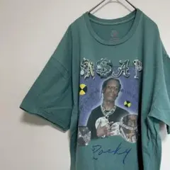 【BOGUS GOODS】A$AP Rocky Tシャツ　水色　XLサイズ