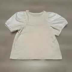 バーニーズニューヨーク　ホワイトパフスリーブ Tシャツ