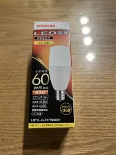TOSHIBA LED電球　LDT7L-G-E17/S/60V1 E17口金