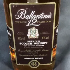 未開封、バランタイン 12年 スコッチウイスキー 1125ml 43%