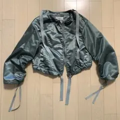 ギャザーショートブルゾン アンスリード