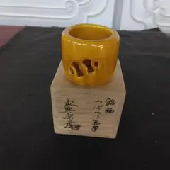 香合　而妙斎好写　壺々丸香合　茶道具 茶器/茶道具 香合】 溜塗り 舟香合 千鳥 又妙斎好写し 岡本陽斎