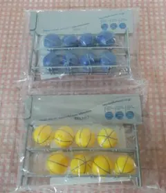ROUND1　スチールフォトフレームボールストッカータイプ　ブルー&イエロー