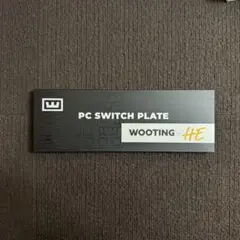 Wooting 60HE用 PC Switch Plate（ANSI）ブラック
