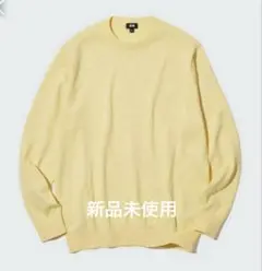 UNIQLO ウォッシャブルコットンクルーネックセーター　黄色