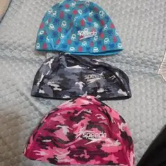 speedo スイムキャップ 3点セット Mサイズ