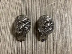 シルバーカラー クリップ イヤリング