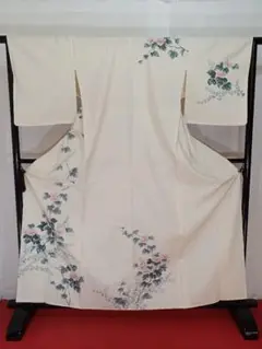［付下げ］中古品　紬　単衣　しつけ有り　ヨゴレ有り　K-192