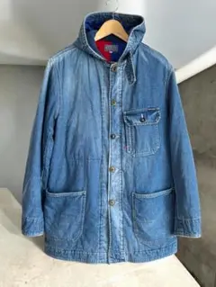 90s≪BLUE BLUE≫聖林公司 ヴィンテージ 中綿入り デニムカバーオール