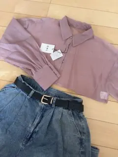 GRL 新品タグ付き　シアー　長袖シャツ　 M