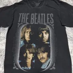 THE BEATLES プリントTシャツ black
