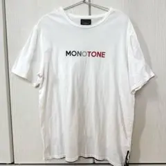 ダファー　メンズ　MONO TONE ロゴ入り プリント Tシャツ