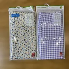 ユニクロ　レギンス2枚【未開封品】7分丈 サイズ80