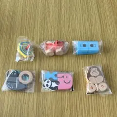 アソビグリコ　第3弾　木のおもちゃ　6個セット