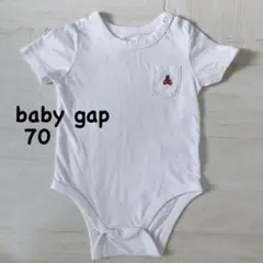 baby gap ホワイトロンパース 70