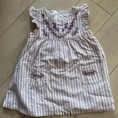 BeBe ストライプ柄 ワンピース 90