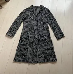 アニエス ワンピコート 幾何学模様