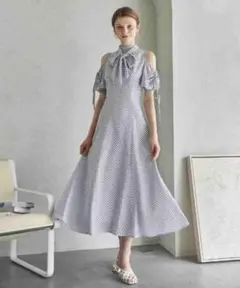 and couture アンドクチュール プチジオメトリックワンピース