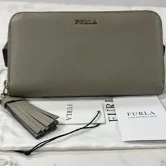 新品同様‼️ フルラ　FURLA 財布　長財布　タッセル　ラウンドファスナー