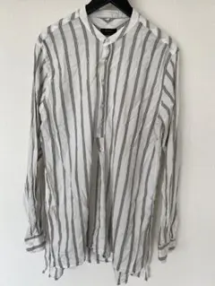 ZARA RELAXED FIT リネン 麻混 シャツ L 42 USED 中古