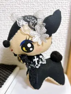 ぬいぐるみ　バンビ　黒