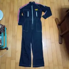 ダンロップ オーバーオール バックロゴ つなぎ M