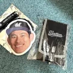 千葉ロッテマリーンズ　荻野貴司選手 顔型コインケース マルチパスケース