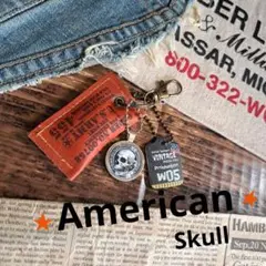 ★American ★スカル★ちょこっとチャーム★
