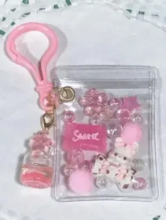 キャンディーバッグキーホルダー うさぎ ピンク系