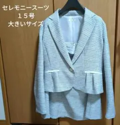 セレモニースーツ　大きいサイズ　シルバー