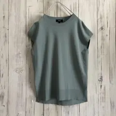 美品　theory luxe セオリーリュクス　ノースリーブニット　ベストジレ