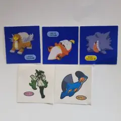 5枚まとめて！ポケモンパンシールセット