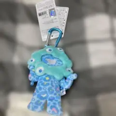【会場限定品薄品】ミャクミャク 豹柄 カラビナ付きぬいぐるみ＜ブルー＞
