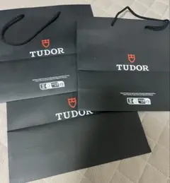 TUDOR チューダー ショップ紙袋 ショッパー 3枚黒 未使用