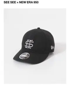 【新品】SEE SEE NEW ERA 950 キャップ　ブラック　ホワイト