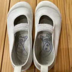上履き白１７.５EE ムーンスター
