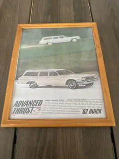 62 BUICK クラシックカー広告　ポスターフレーム