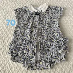 bebe フラワープリントロンパース 70